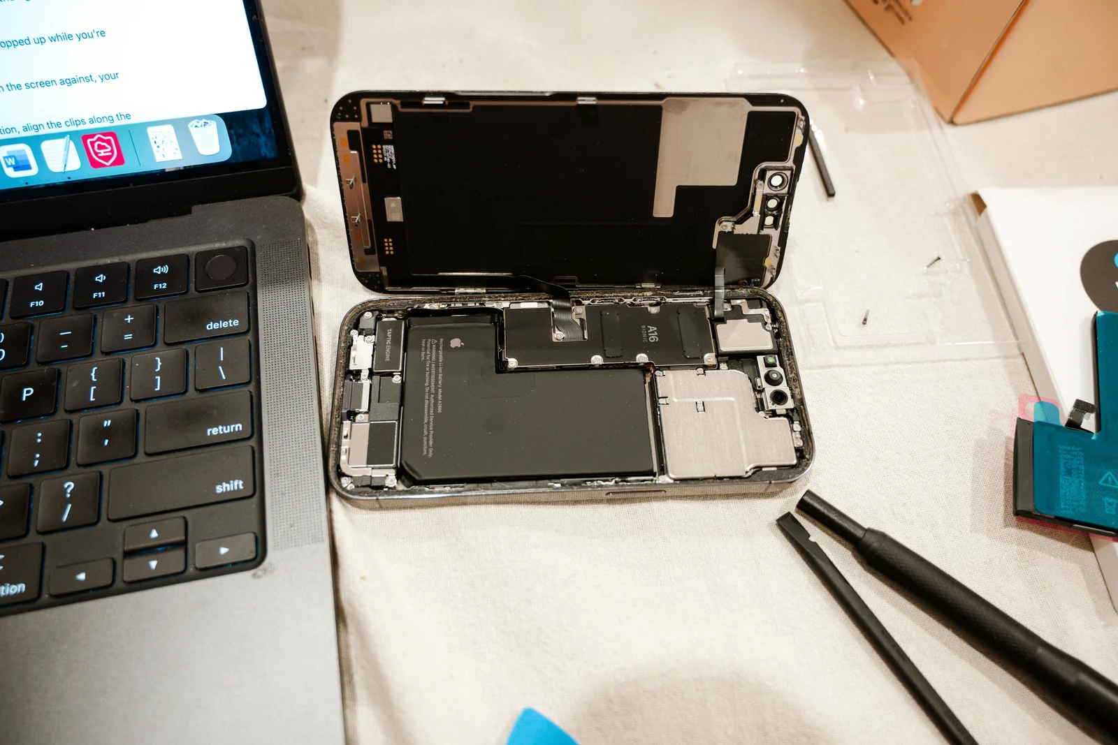 Opened iPhone during display replacement service in Kochi